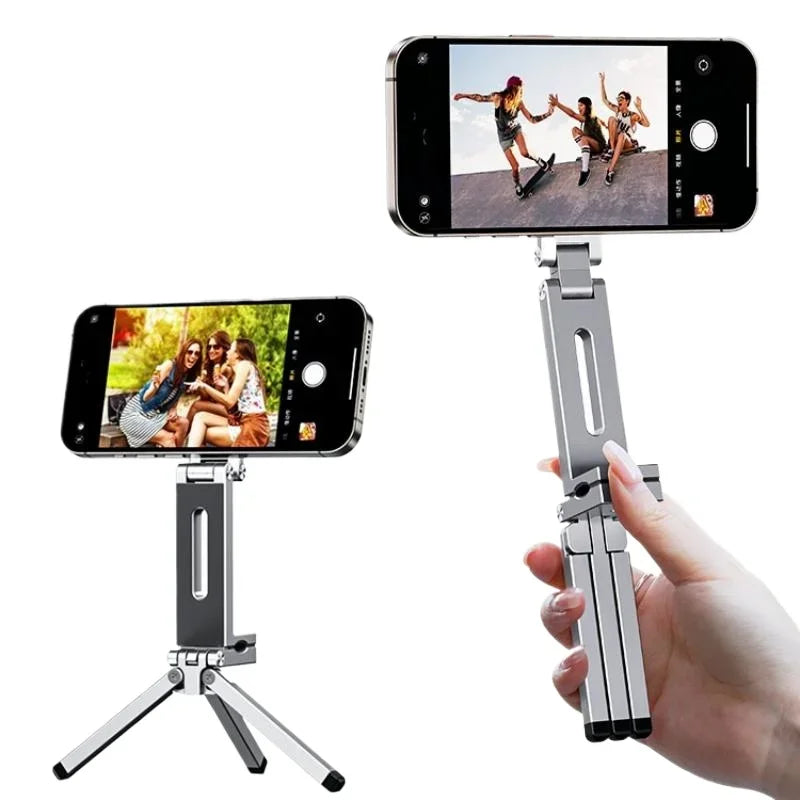 Magnetic Phone Tripod Stand - 360° Foldable Holder for iPhone & Android