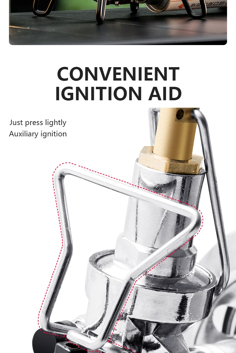 3300W Portable Folding Spider Camping Stove with Piezo Ignition