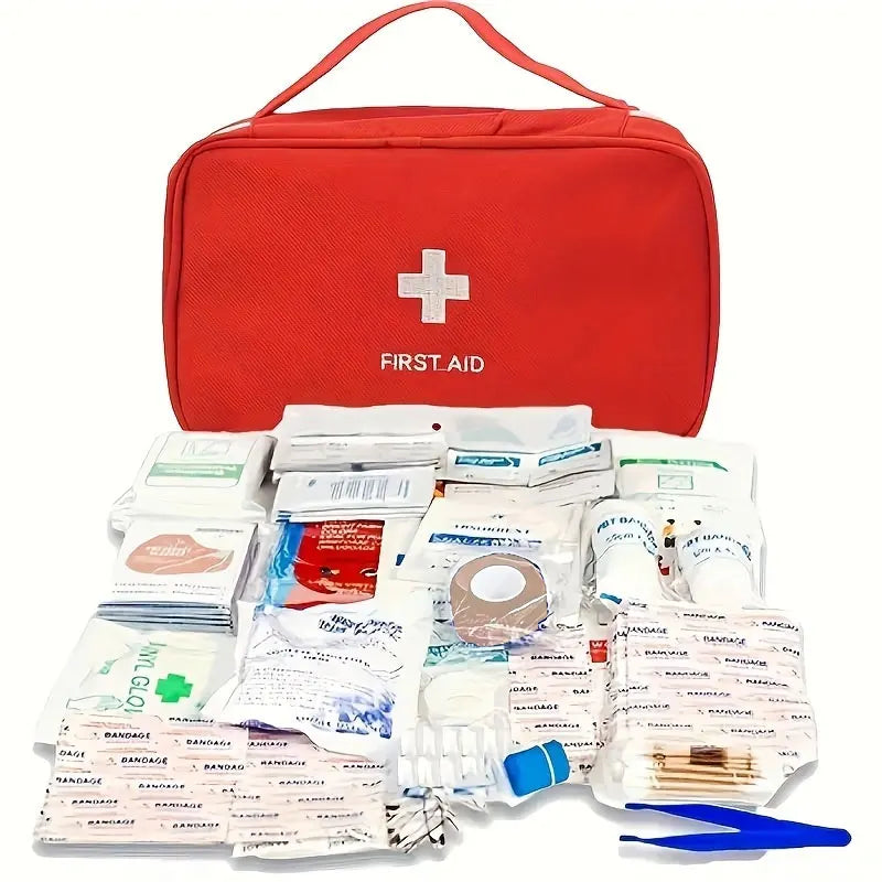 184-piece home emergency kit for outdoor hunting, hiking, camping, etc. Multifunctional outdoor first aid kit Trekker Essentials