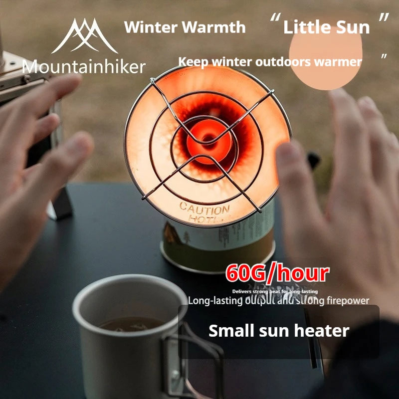 Mini Portable Gas Heater | Compact Outdoor Warmer for Camping & Ice Fishing with Piezo Ignition