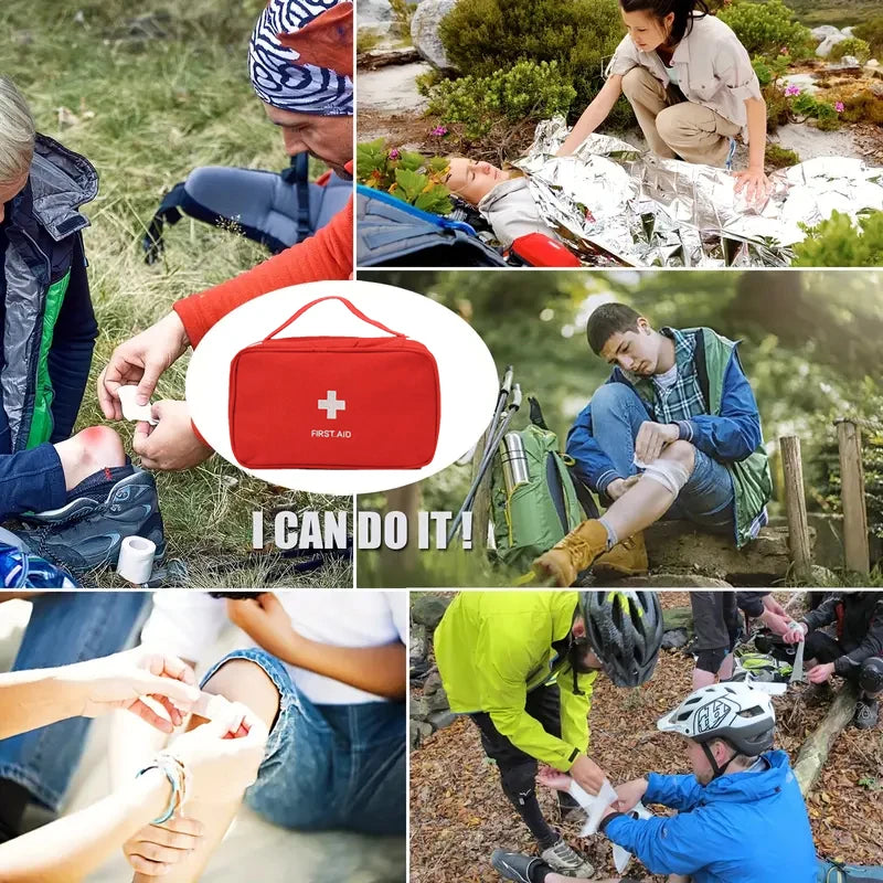 184-piece home emergency kit for outdoor hunting, hiking, camping, etc. Multifunctional outdoor first aid kit Trekker Essentials