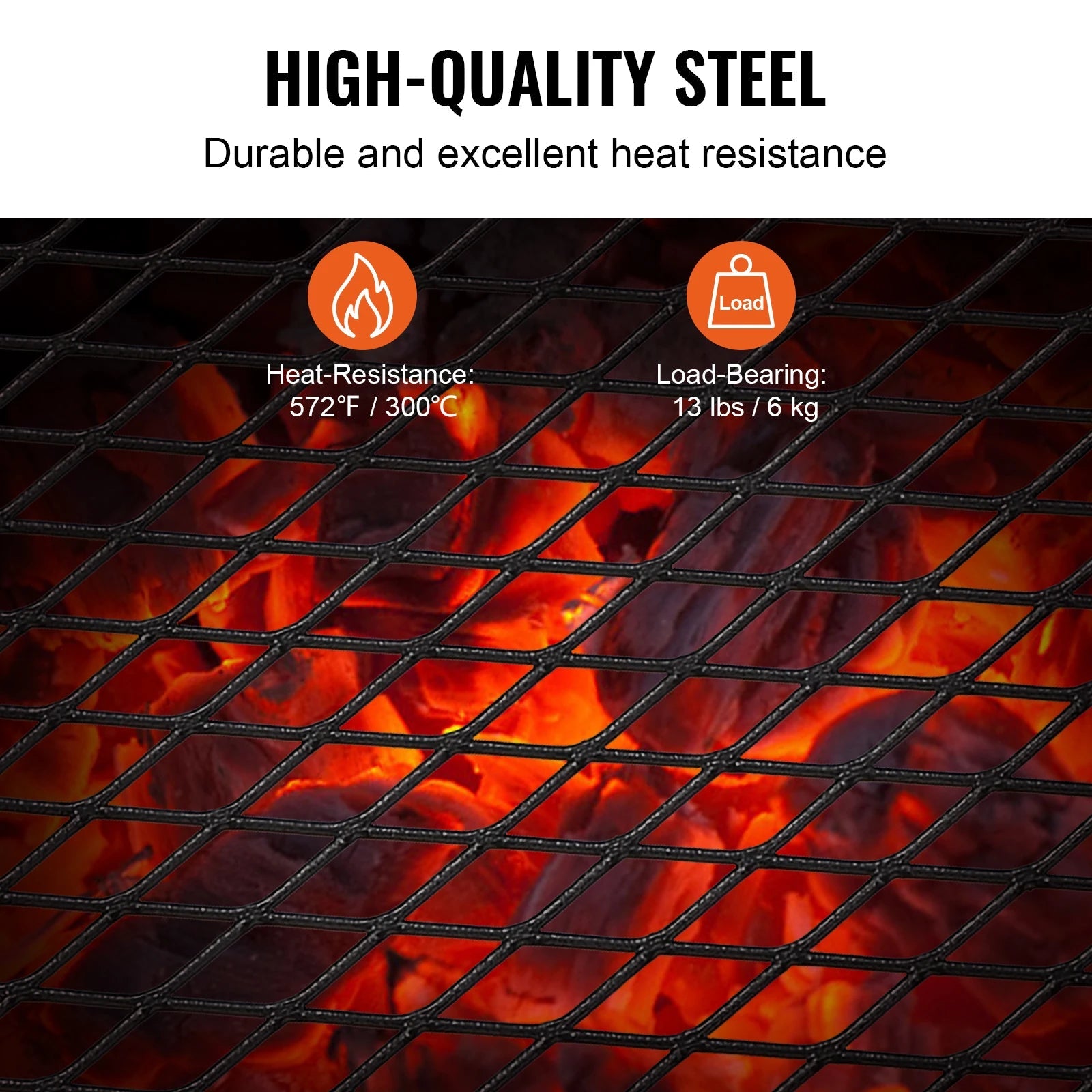 SucceBuy 18/24in Barbecue Charcoal Grill Outdoor Home Appliance for Outdoor Cooking Camping Picnics Beach Trekker Essentials