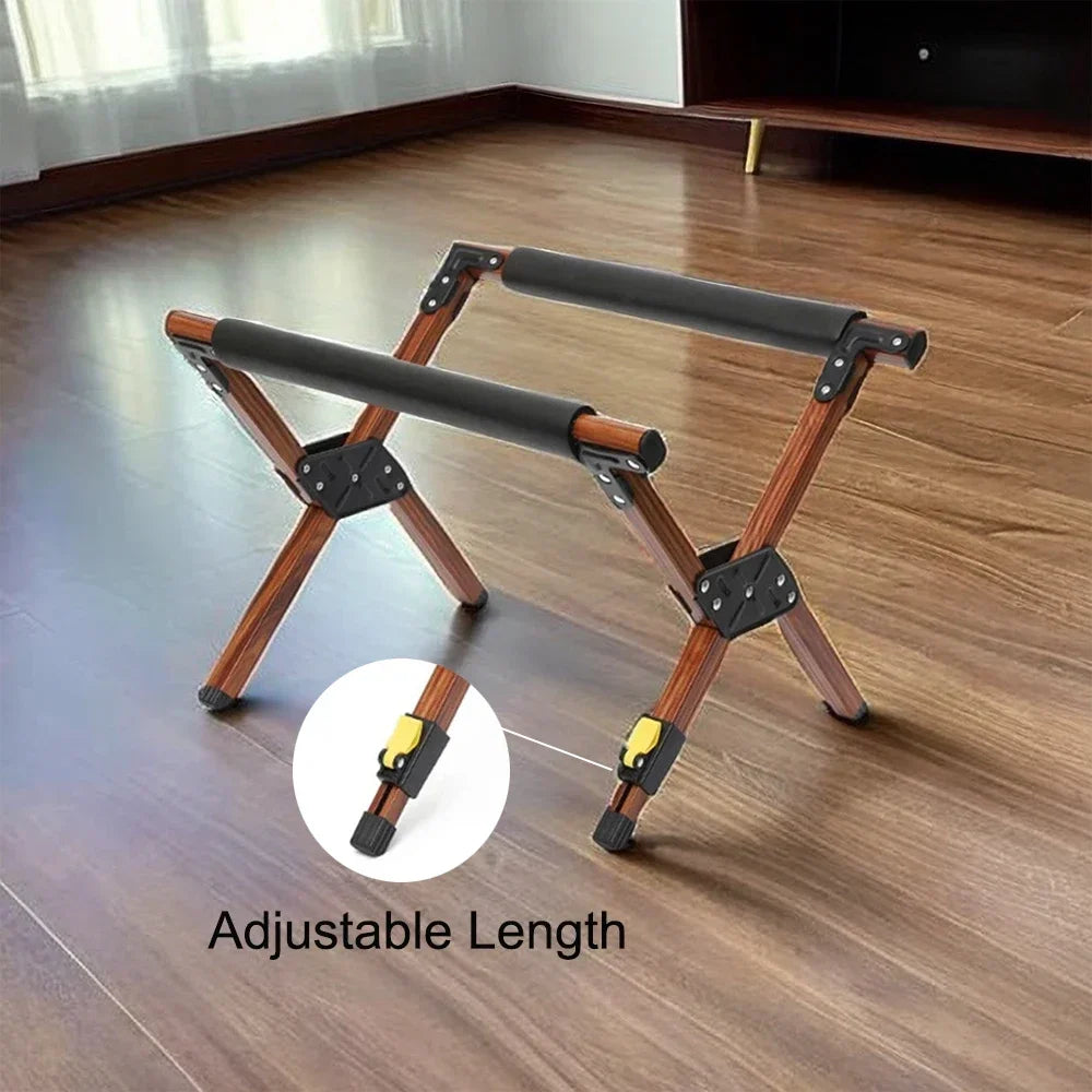 Foldable Cooler Stand Rack: Heavy-Duty Alloy Camping Table for Ice Buckets & Luggage