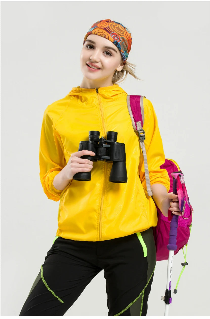 Camping Jacket Unisex Waterproof Windbreaker with UV Protection – Quick Dry Outdoor Jacket for Hiking, Fishing & Cycling Trekker Essentials