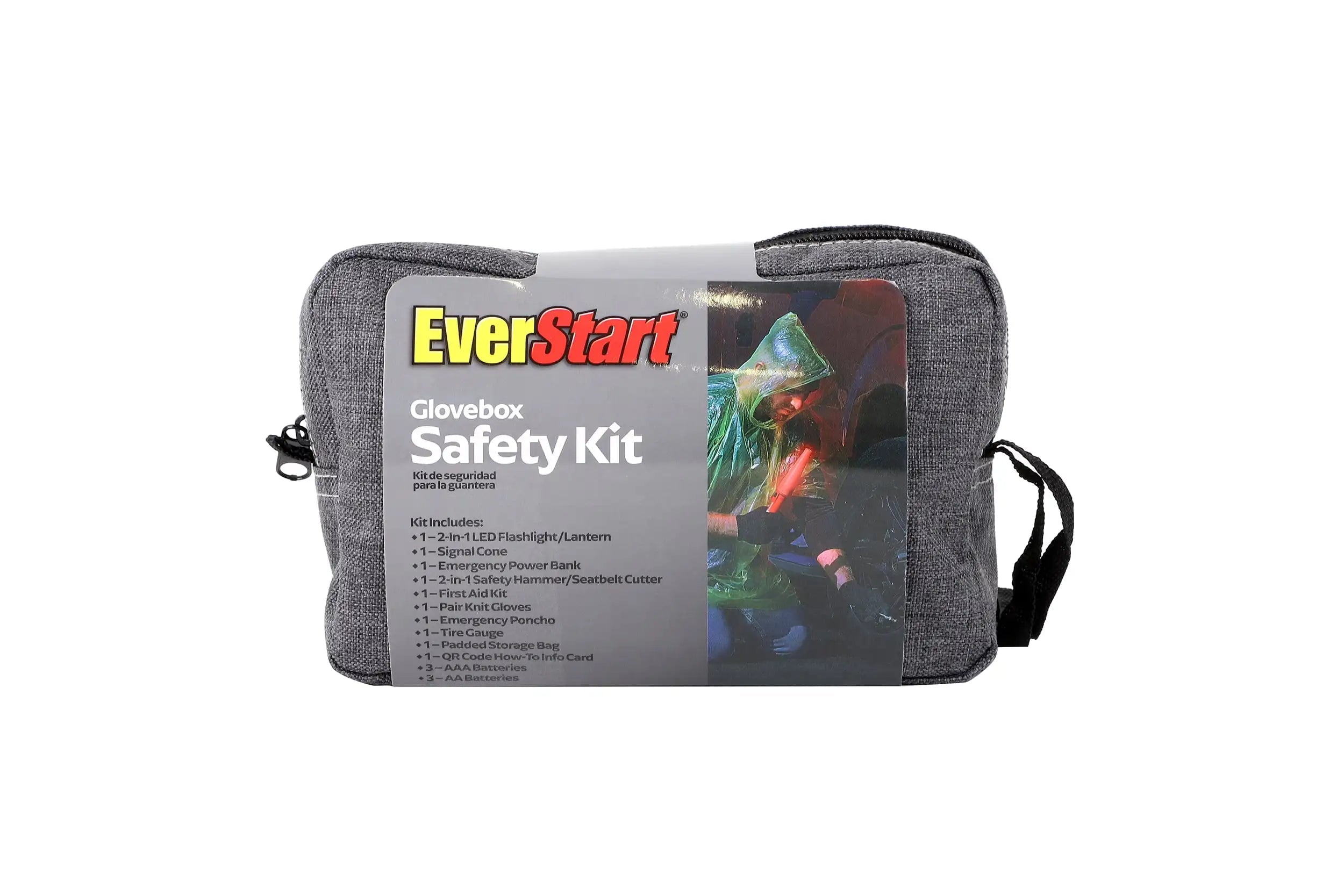 Compact Safety Kit for Car & Home - 32-Piece Emergency Roadside Assistance Set with First Aid, Flashlight & Tools. Trekker Essentials
