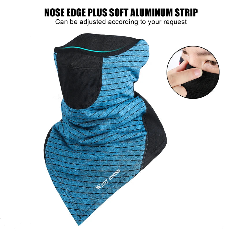 WEST BIKING Winter Windproof Ski Warm Mask Fleece Running Fishing Hiking Scarf Cycling Motorcycle Neck Warmer Thermal Sport Gear Trekker Essentials