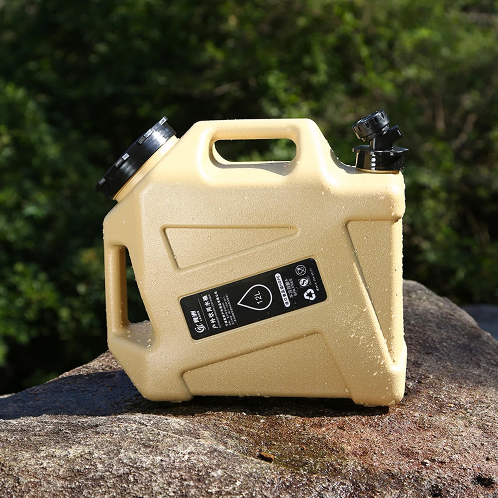 Large-Capacity Portable Water Container with Faucet for Camping and Outdoor Adventures