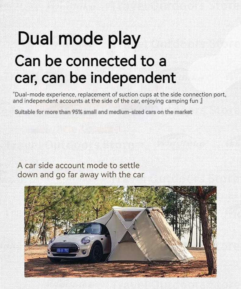 Tienda de campaña lateral Naturehike para coche: toldo todoterreno para camping y glamping