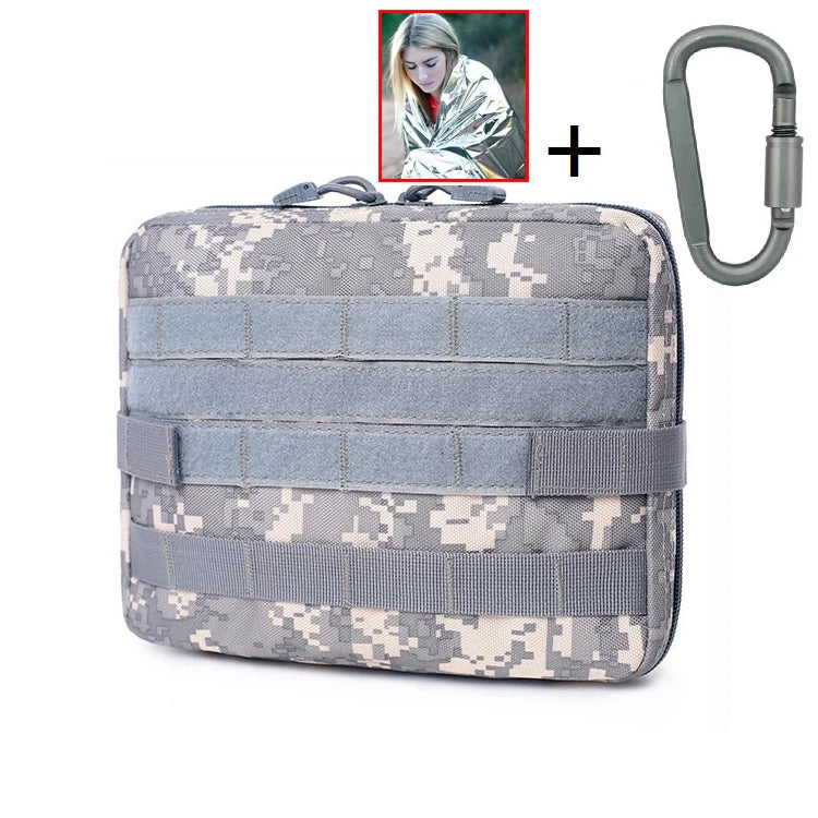Tactical MOLLE Medical Pouch – EDC First Aid Utility Bag for Camping, Hiking & Emergency Use Trekker Essentials