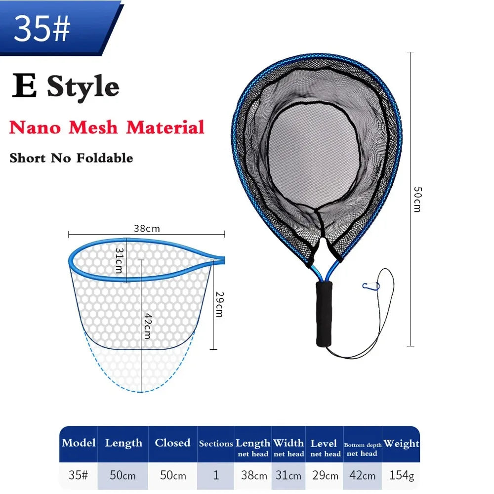 Portable Folding Hand Net for Fishing - Lightweight Dip Net for Lure and Big Fish