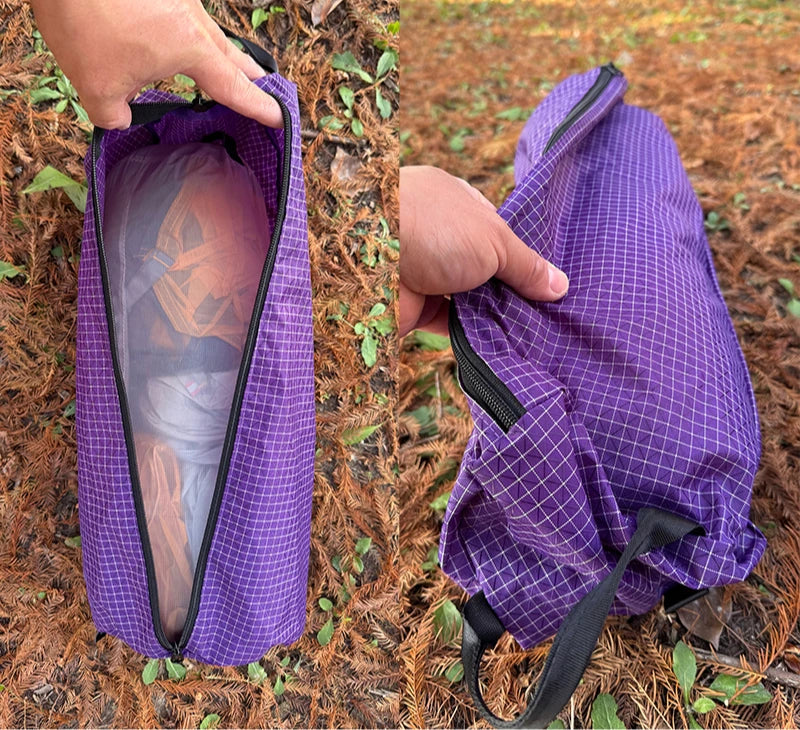 [HODR] Dyneema XPAC Storage Pouch Ultralight Hanging Pack for Backpack Tent Chair or Gear Outdoor Top Bag Hiking  Gear Organizer Trekker Essentials