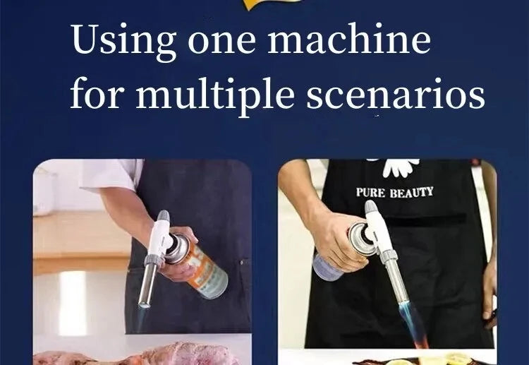 Adjustable Butane Flame Gun for Camping, Baking, BBQ, and Crafts