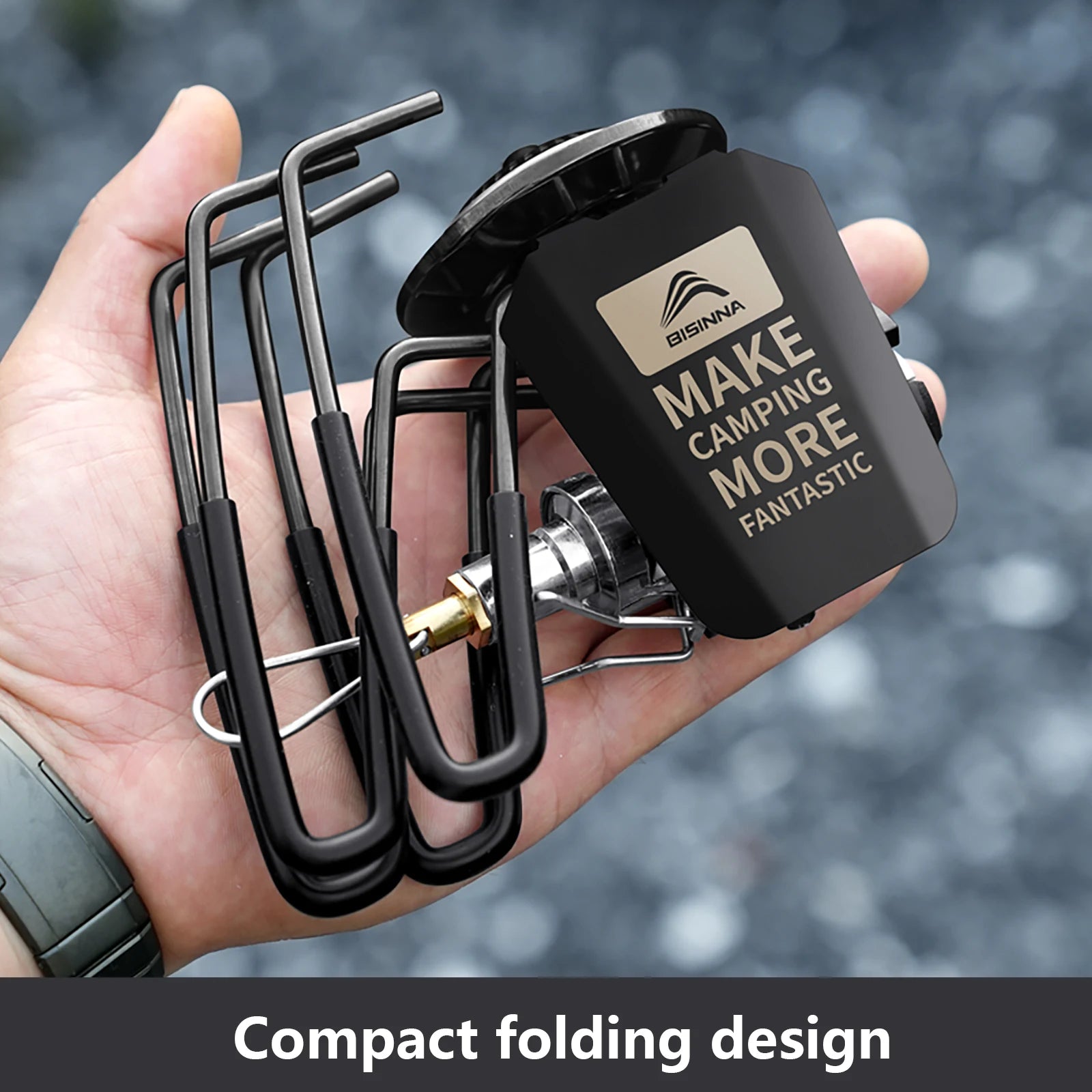 3300W Portable Folding Spider Camping Stove with Piezo Ignition