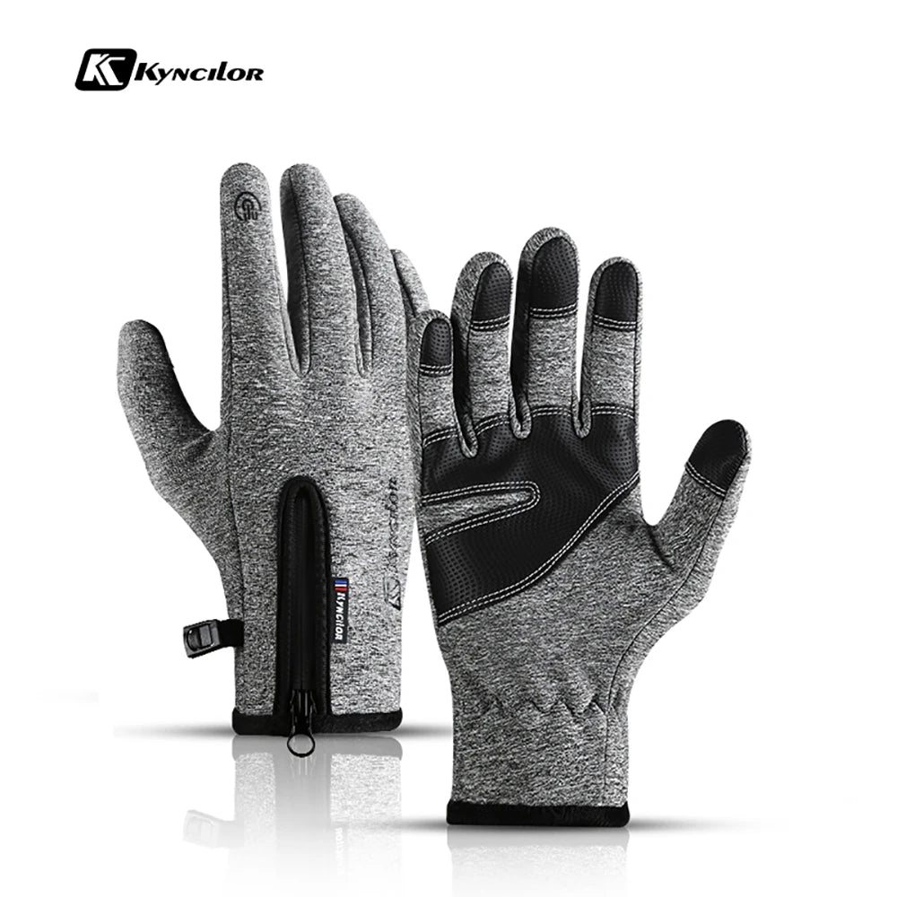 Touchscreen Waterproof Winter Cycling Gloves Full Finger Sports Riding Gloves Mountaineering & Camping