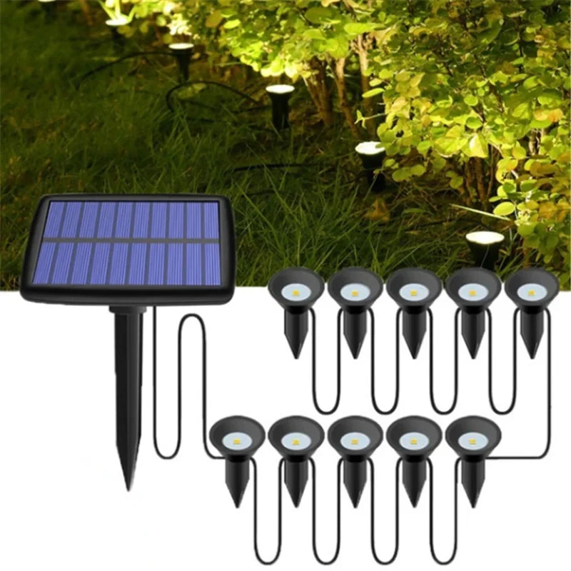 Outdoor Solar Lights Pathway Patio Lawn Ground Lamp IP65 Waterproof Landscape Spotlights Garden Decoration Outdoor Lights Trekker Essentials