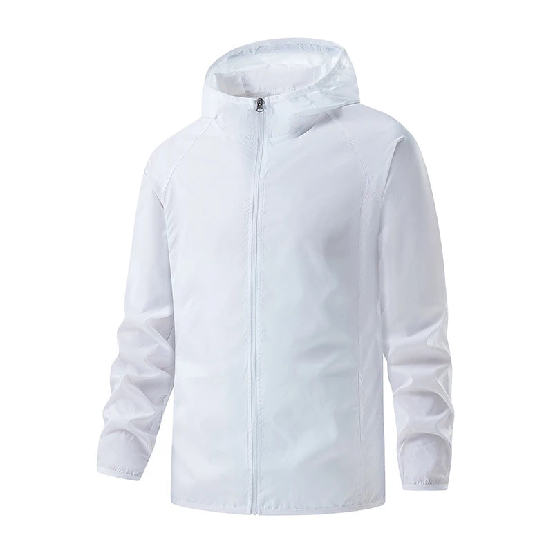 JNLN Men Women Hiking Jackets Waterproof Sun Protective Windbreaker Unisex Camping Climbing Outdoor Rain Coat Portable Clothes Trekker Essentials