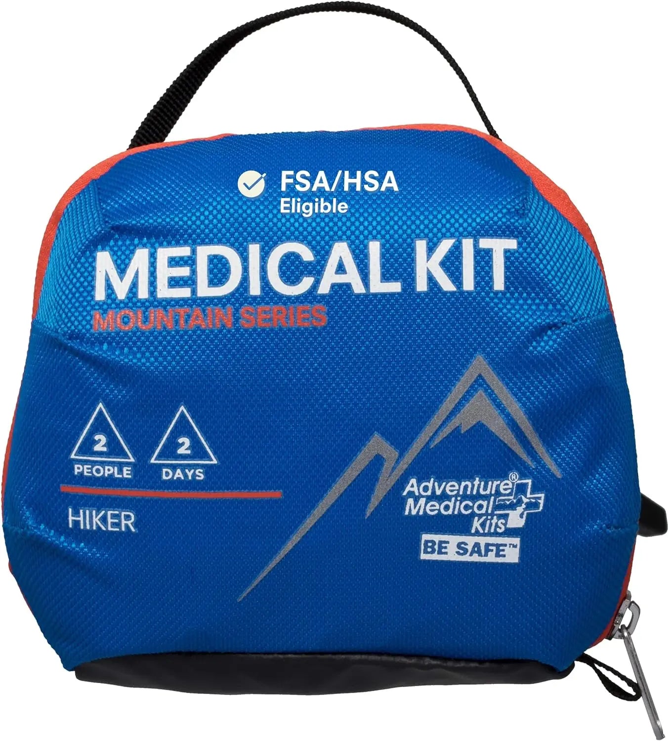 2-Person 2-Day Emergency First Aid Kit for Hiking & Outdoor Adventures with Trauma Pad & Guide Trekker Essentials