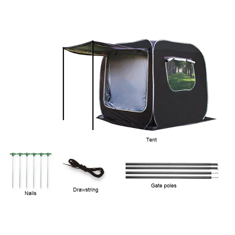 SUV Car Rear Tent – Waterproof Trunk Camping Tent with Awning for Family Outdoor Travel (5–8 Person) Trekker Essentials