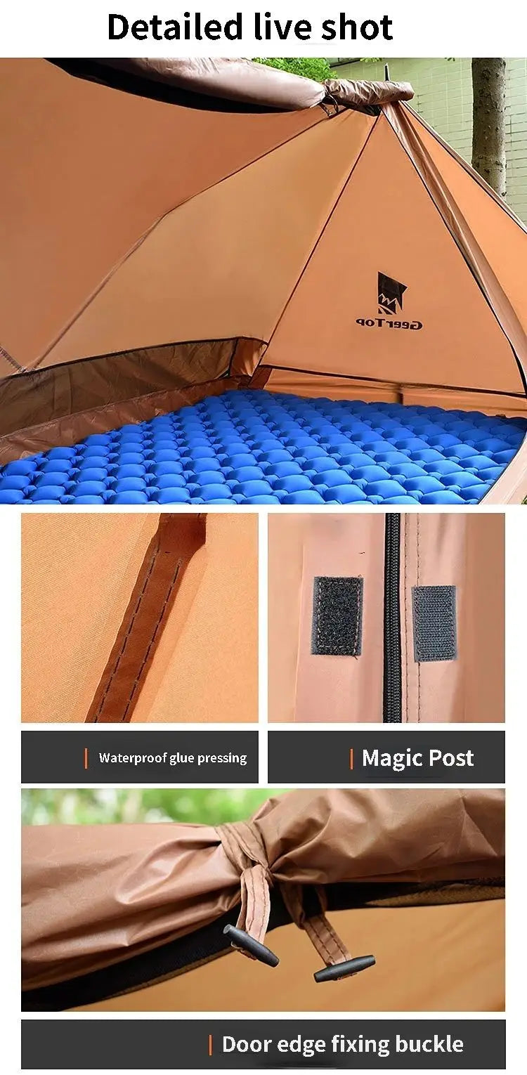 1-2 Person Oudoor Ultralight Camping Tent Single Man 3 Season Outdoor Professional Double Layers Waterproof Anti-mosquito Tent Trekker Essentials