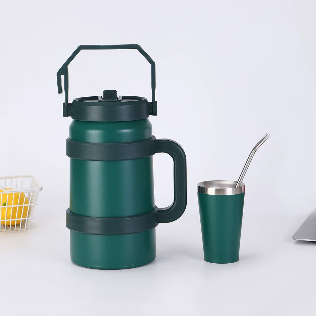 1.2L/1.9L Stainless Steel Thermal Tumbler | 48-Hour Vacuum Insulated Sports Water Bottle for Outdoor Use