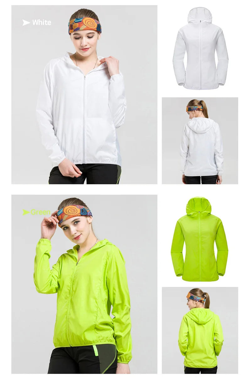 Camping Waterproof Jacket Men Women Windbreaker Men Raincoat Rain Jacket Men Waterproof Hiking Climbing Clothes Sun Protection Trekker Essentials
