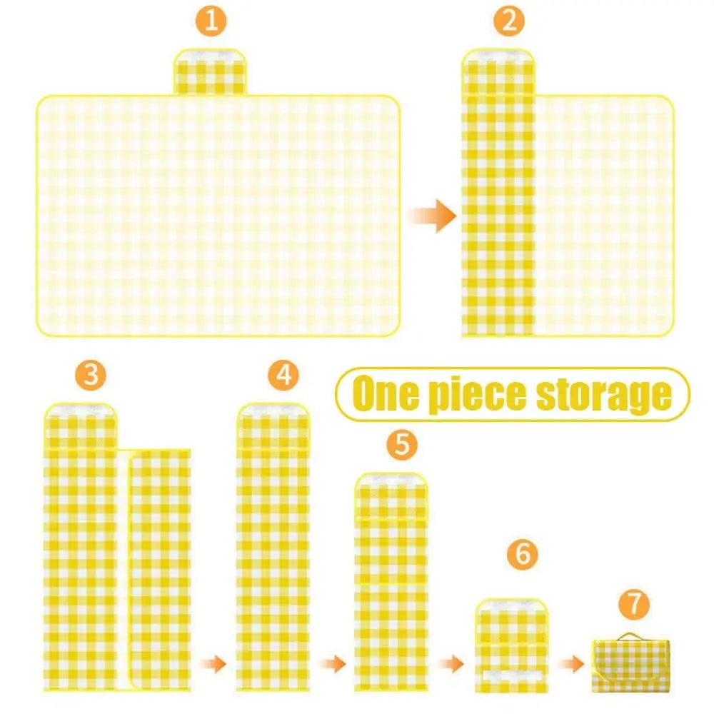 150x200cm Waterproof Picnic Mat – Sandproof Outdoor Blanket for Camping, Beach & Family Outings