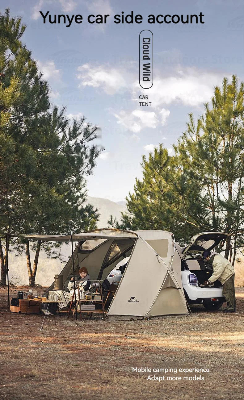 Tienda de campaña lateral Naturehike para coche: toldo todoterreno para camping y glamping