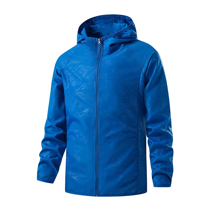 JNLN Men Women Hiking Jackets Waterproof Sun Protective Windbreaker Unisex Camping Climbing Outdoor Rain Coat Portable Clothes Trekker Essentials