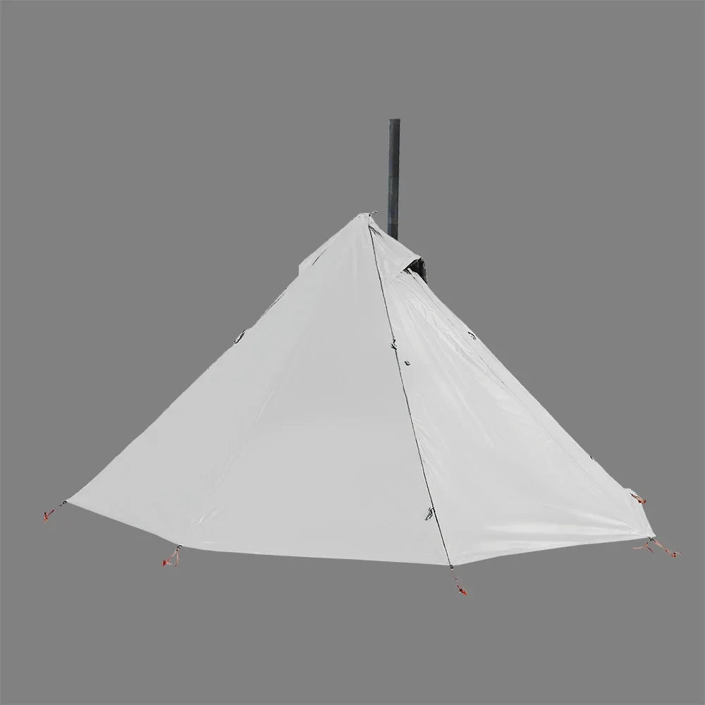 Ultralight Hot Tent with Chimney Port – 1 Person Pyramid Tipi Tent for Camping & Bushcraft Trekker Essentials