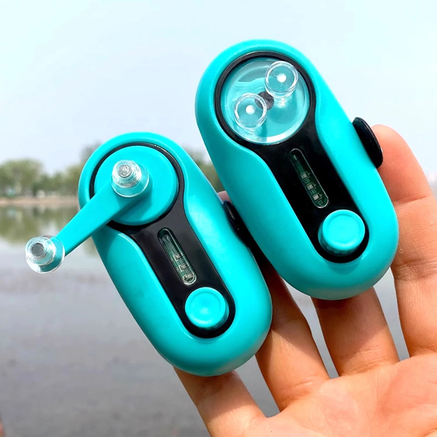 Alarma de picada universal con luz LED: alerta sonora electrónica para cañas de mar y río (diseño con clip)