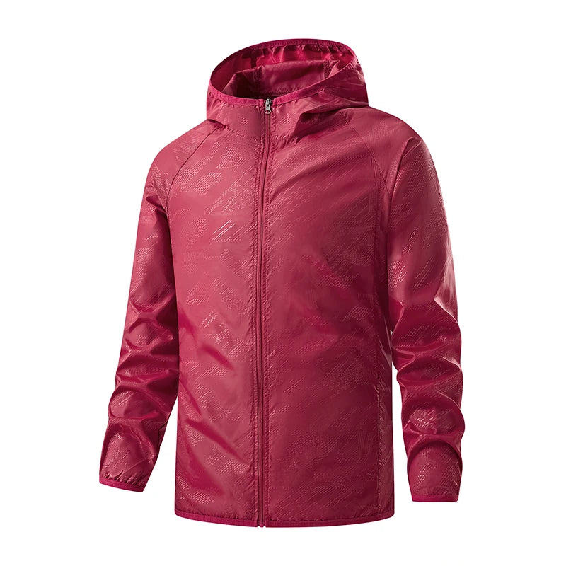 JNLN Men Women Hiking Jackets Waterproof Sun Protective Windbreaker Unisex Camping Climbing Outdoor Rain Coat Portable Clothes Trekker Essentials