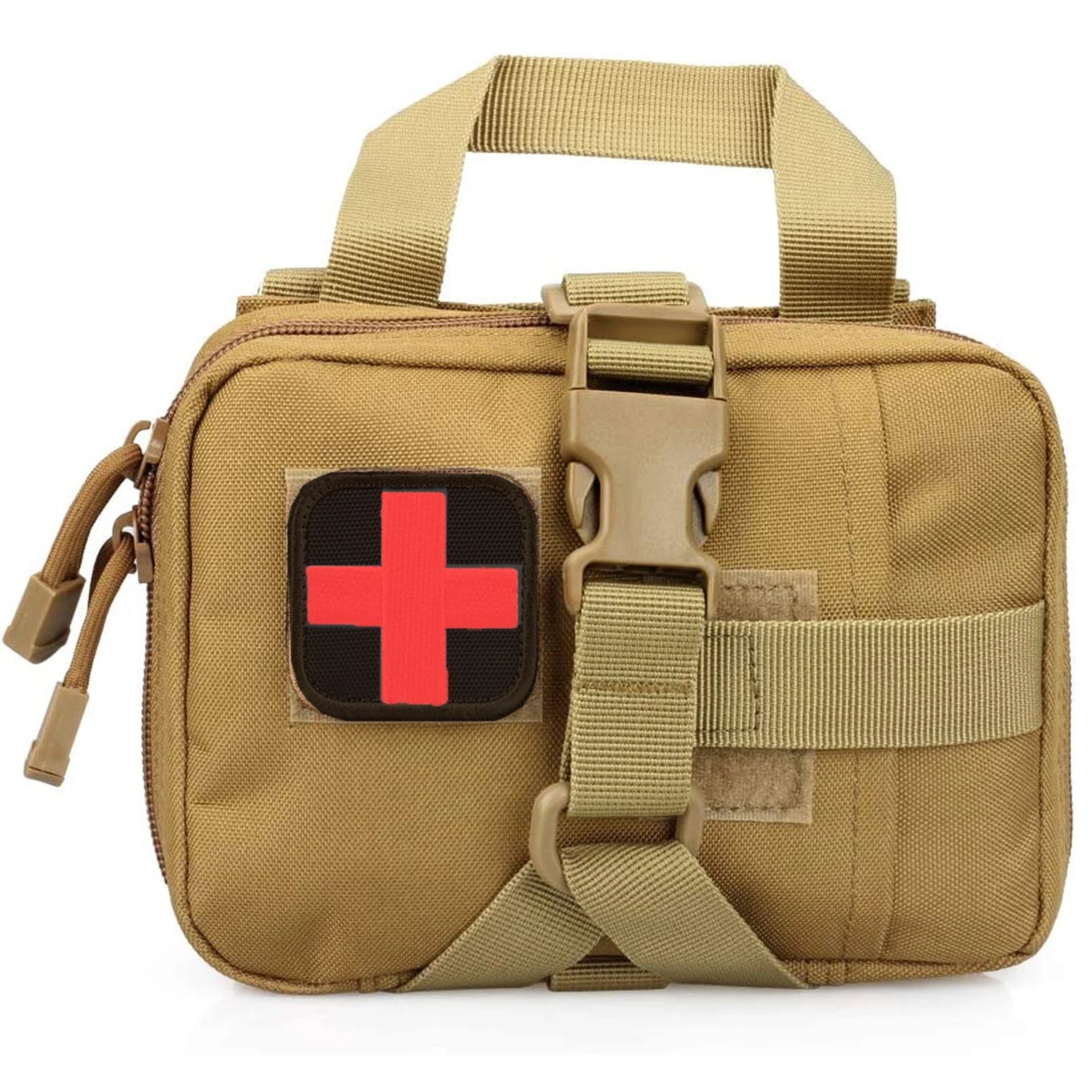 Upgrade Tactical EMT Pouch Rip Away Molle Medical kit IFAK Tear-Away First Aid Kit Travel Outdoor Hiking mergency Survival Bag Trekker Essentials
