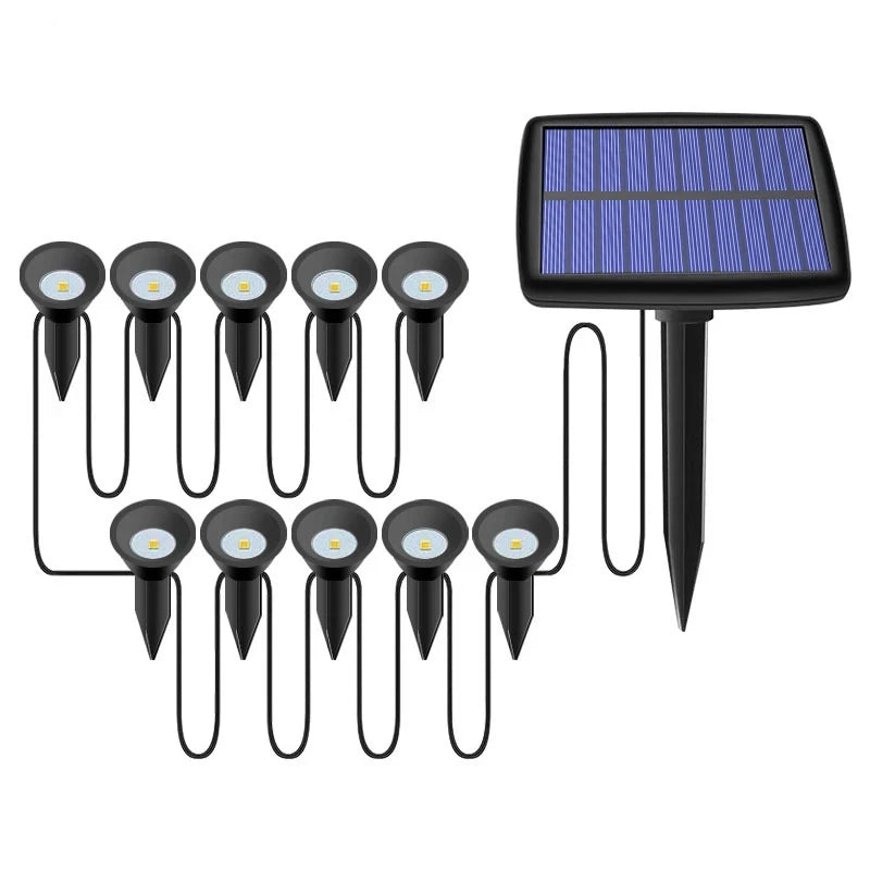 Outdoor Solar Lights Pathway Patio Lawn Ground Lamp IP65 Waterproof Landscape Spotlights Garden Decoration Outdoor Lights Trekker Essentials