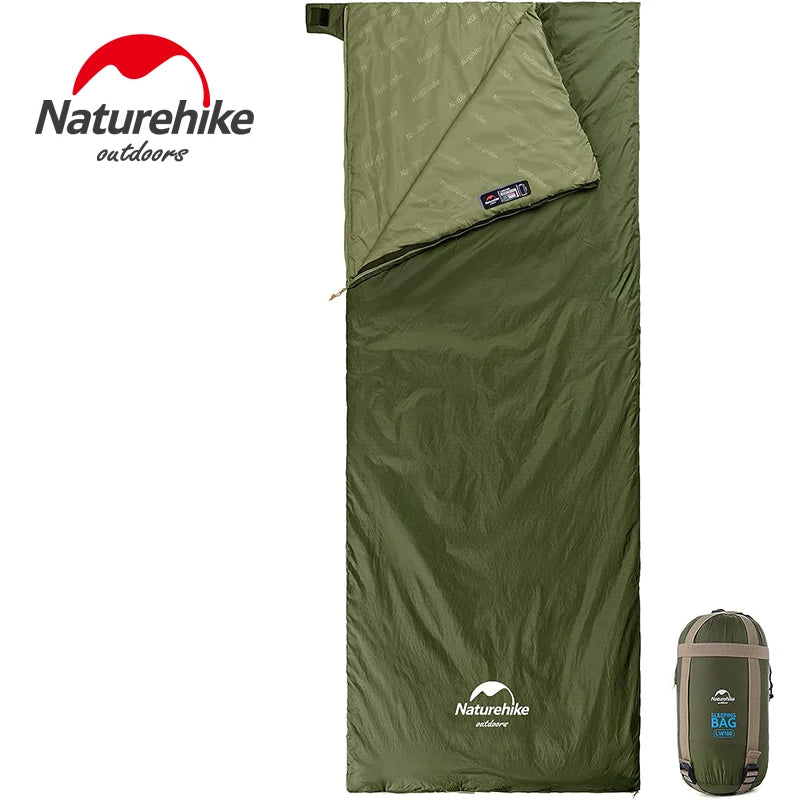 Naturehike lw180 Sleeping Bag Ultralight Cotton Sleeping Bag Spring Summer Sleeping Bag Outdoor Hiking Camping Sleeping Bag Trekker Essentials