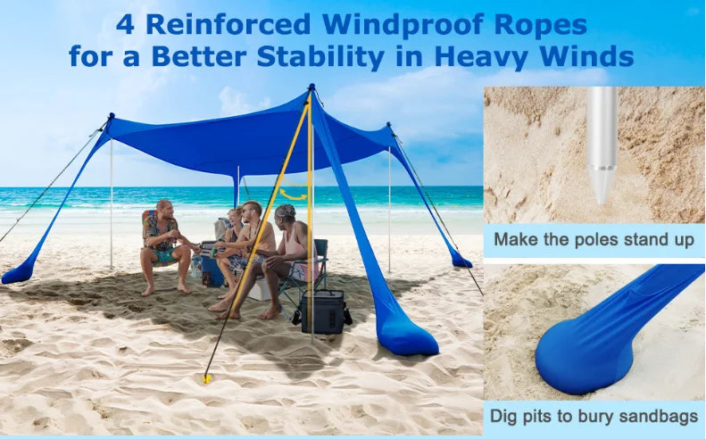 Camping Picnic Fishing Tent Outdoor Lawn Beach Leica Canopy Tent Portable Lawn Outdoor Sun Protection Cooling Large Size Trekker Essentials