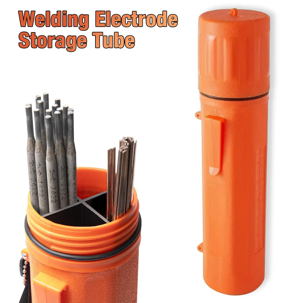 Heavy-Duty Moisture-Proof Welding Electrode Storage Tube with Belt Clip & Internal Dividers