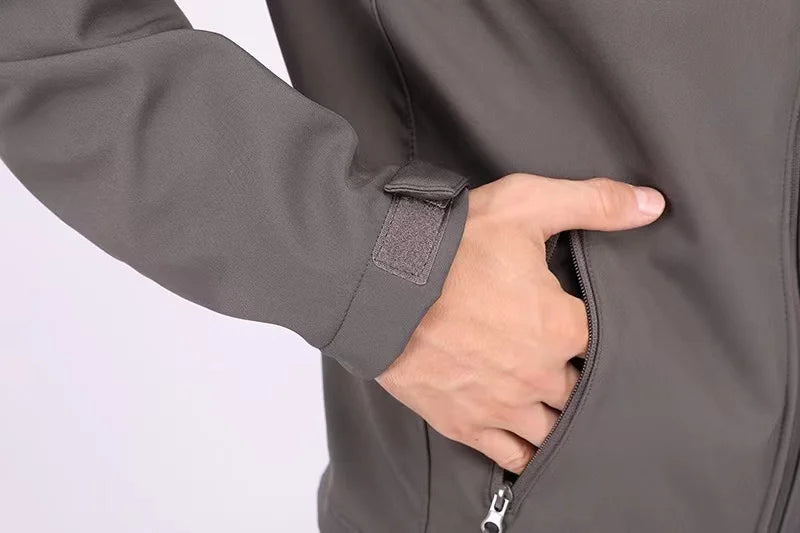 Men's Winter Autumn Softshell Fleece Jackets Waterproof Outdoor Fishing Hiking Hunting Thermal Camping Cargo Coats Warm M-5XL Trekker Essentials