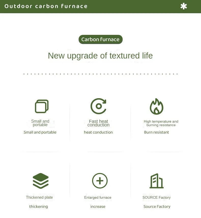 Multifunctional Stainless Steel Wood Stove | Portable Outdoor Heater & Barbecue Grill for Camping