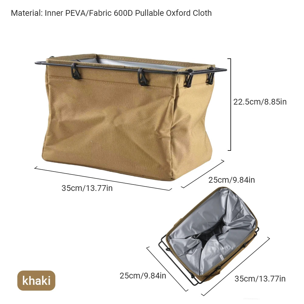 Pandatour IGT 1Unit Camping Table ice Bucket incubator Refrigerated Picnic iced Drink ice Bag Water Storage insulation Bag Trekker Essentials
