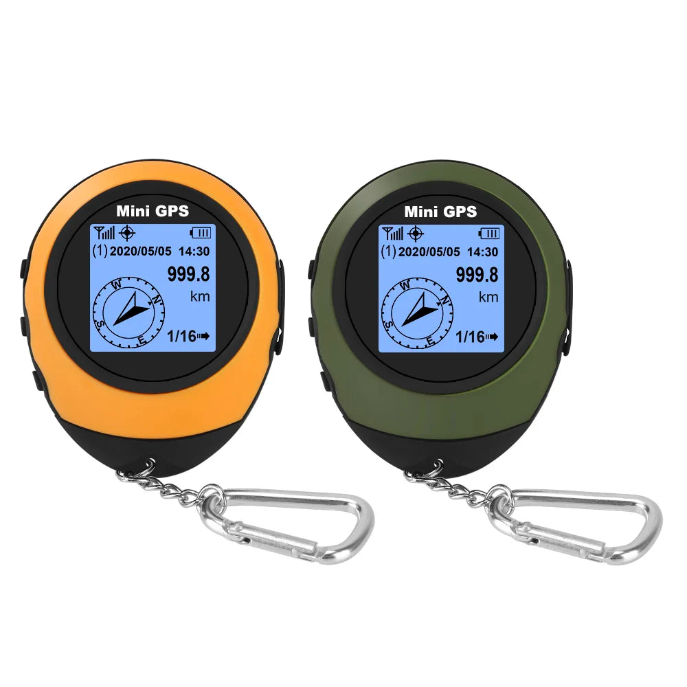 High-Precision Satellite Mini Handheld GPS Coordinates Compass Altitude locator Navigator Outdoor Sports Travel hiking Tracking Trekker Essentials