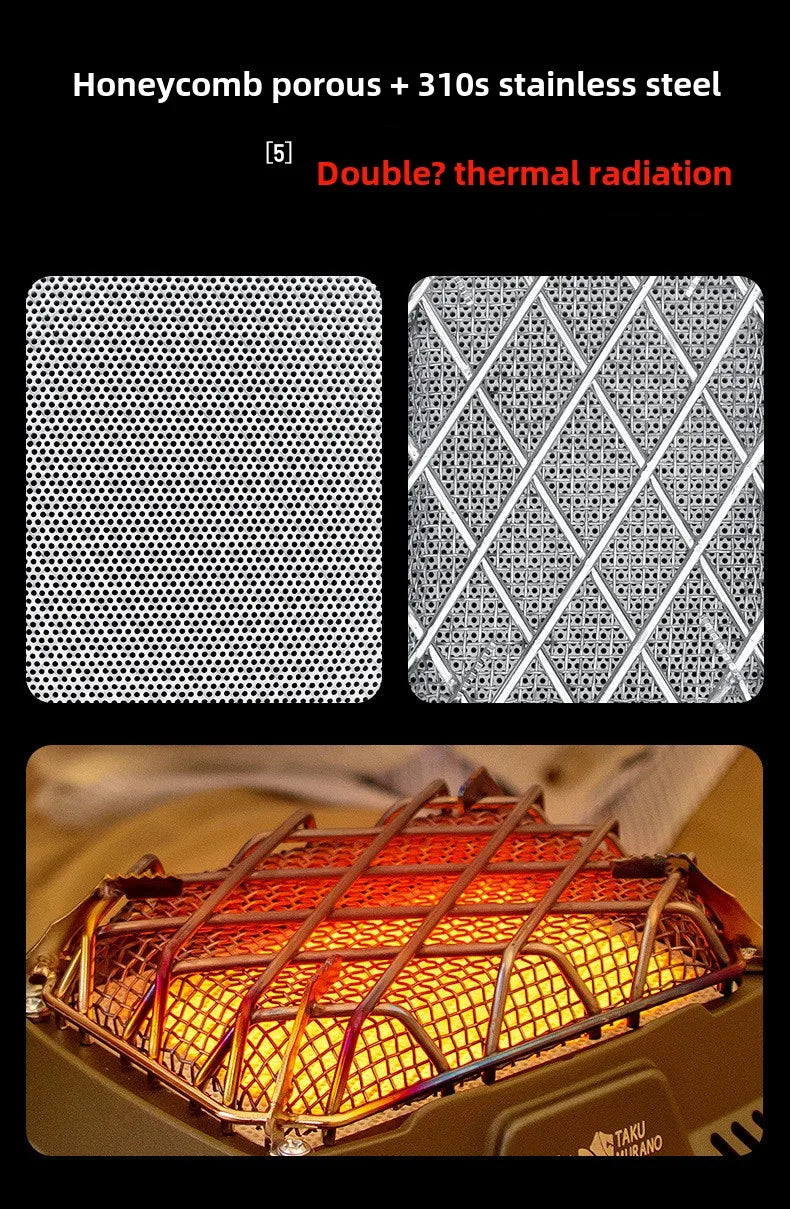 Portable Infrared Propane Heater | 3500W Split Gas Stove for Camping & Outdoor Windproof Heating