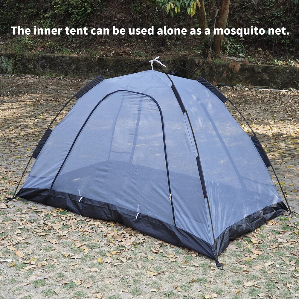 2 Person Hot Tent with Stove Jack – 4 Season Waterproof Camping Tent with Snow Skirt & Extended Vestibule Trekker Essentials