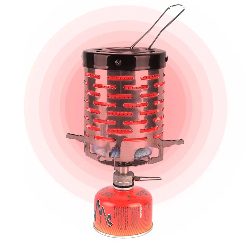 Portable Stainless Steel Camping Heater Hood | Mini Heat Deflector for Outdoor Gas Stove Warmth