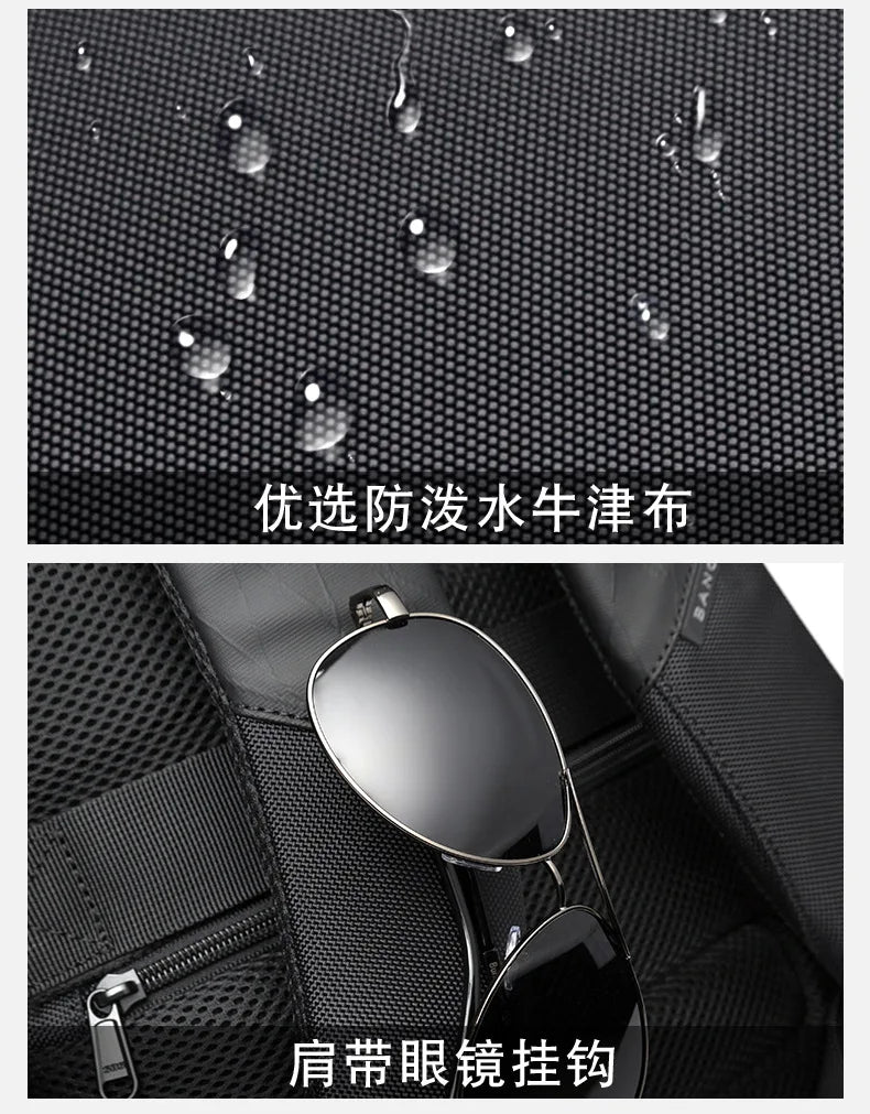 Bange Men's Designer Laptop Bag School Bags for Boys Male Motorcycle Tactical Business Sports Travel Backpack Men Trekker Essentials