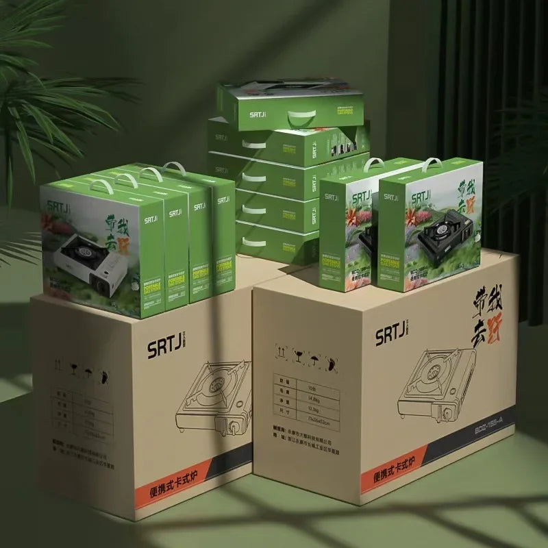 Compact Portable Gas Stove for Hot Pot, BBQ, and Camping Cooking