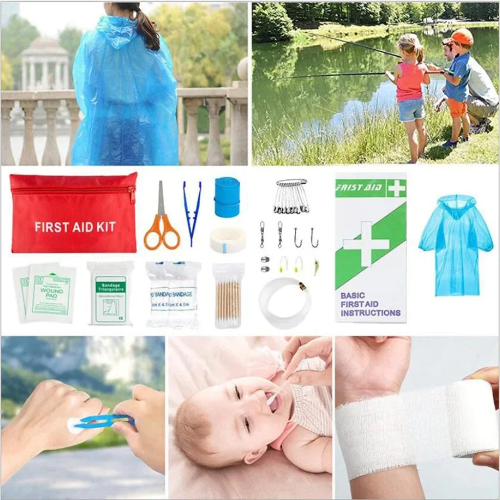 Survival First Aid Kit Survival Full Set Molle Outdoor Gear Emergency Kits Trauma Bag Camping Hiking IFAK Adventures Trekker Essentials