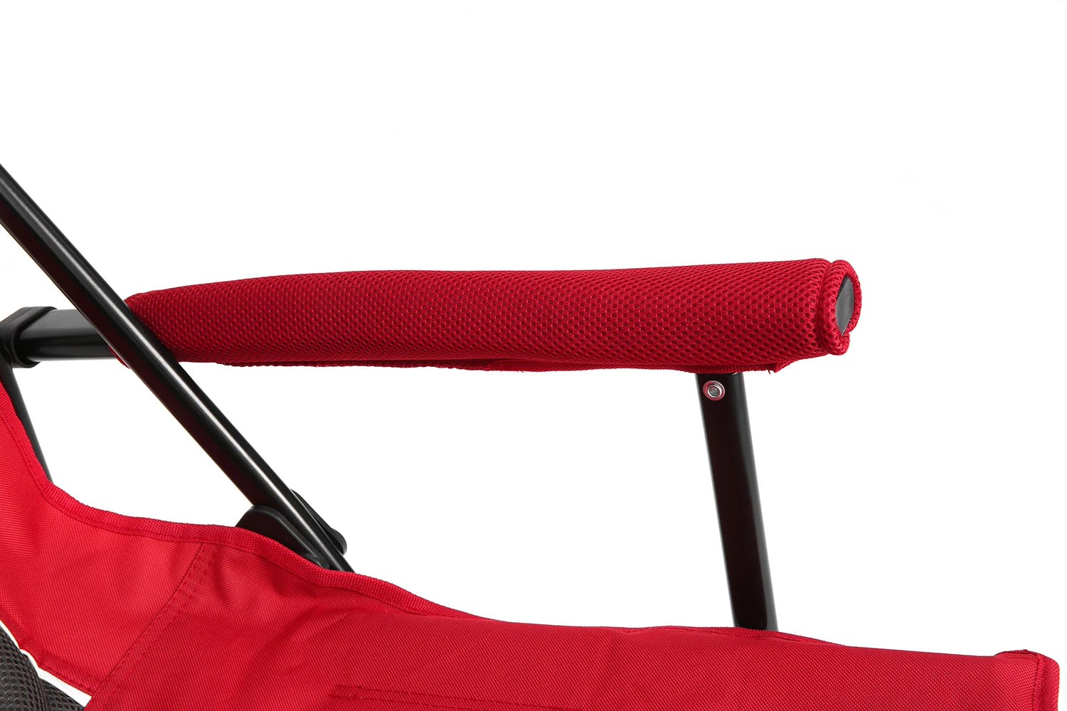 Outdoor Camping Chair, Portable Folding Lounge Moon Chair With Armrests, Drink Holder & Backrest For Outdoor Fishing Camping Trekker Essentials