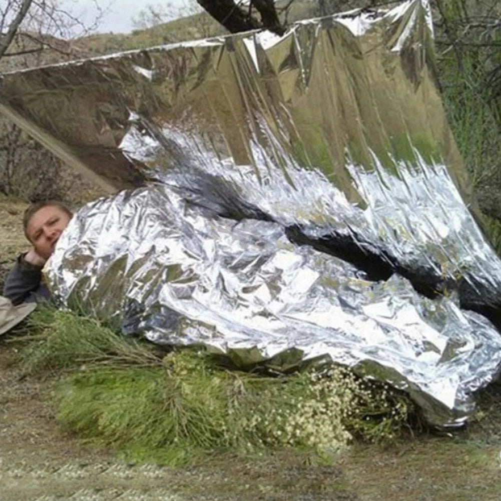 30-1PCS Emergency Rescue Blanket Outdoor Survive First Aid survival blanket Military Rescue Kit Rescue Foil Thermal Blanket ﻿ Trekker Essentials