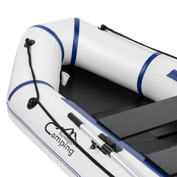 10ft Heavy-Duty Inflatable Boat with Hard Deck, 330kg Capacity for Fishing & Recreation
