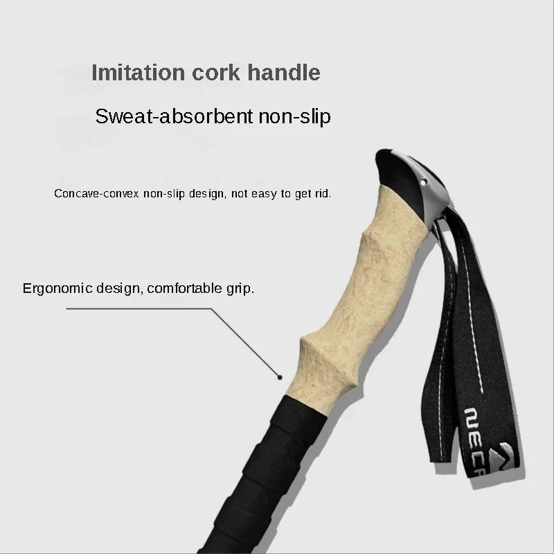 2PCS Ultralight Trekking Poles – Adjustable Aluminum Hiking Walking Sticks with Quick Lock System Trekker Essentials